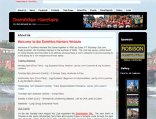 Tablet Screenshot of dumfriesharriers.co.uk